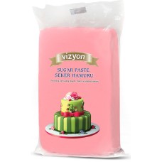 Pasta de zahar roz pink icing Vizyon 1kg Polen Food